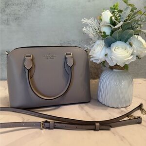 Kate Spade Grayish Beige Leather Handbag